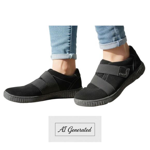 Clarks Caroline Holly Black Suede Slip-On Comfort Loafer Flats Size 9 - Picture 15 of 16